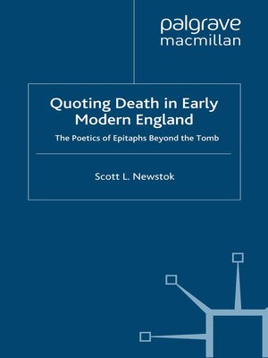 cover image of Quoting Death in Early Modern England